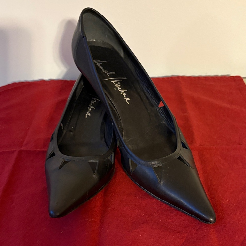 Italian Leather Kitten Heels